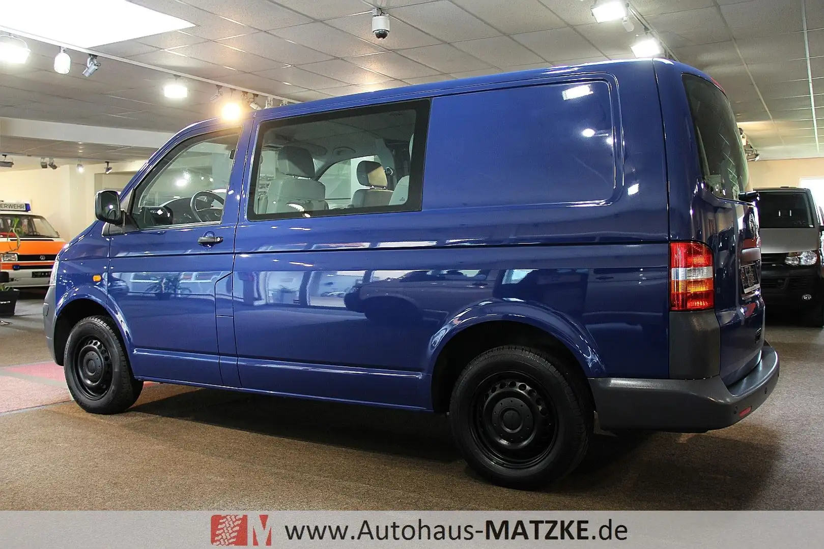Volkswagen T5 Transporter T5 1.9TDI 4-Sitzer Werkstatt Klima Standheizung Blau - 2