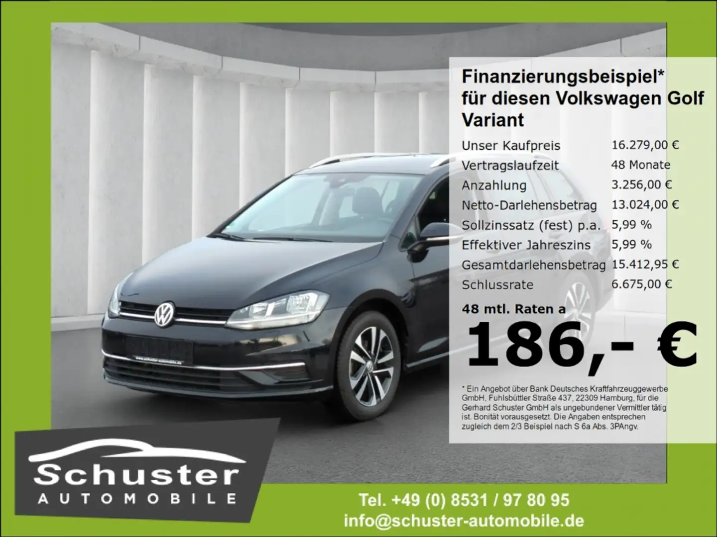 Volkswagen Golf Variant VII IQ.DRIVE 1.0TSI*ACC Navi SHZ Schwarz - 1