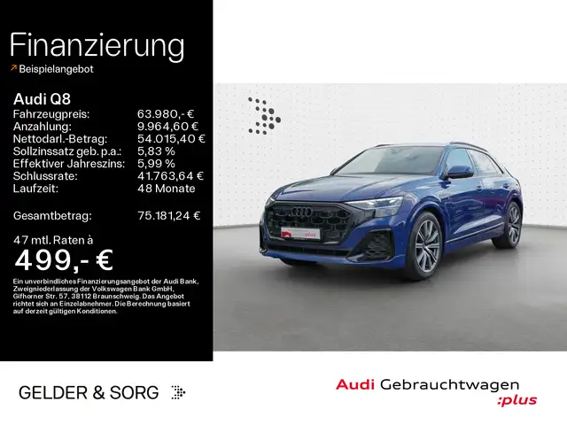 Audi Q8 55 TFSI qu. S line (Ext) AHK*Matrix*HuD*Air