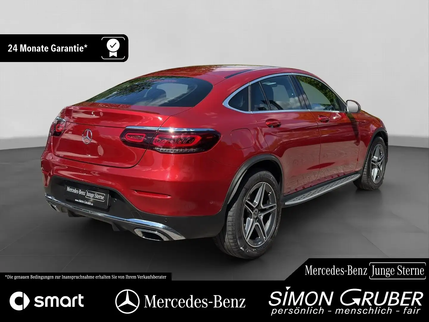Mercedes-Benz GLC 300 d 4M Coupé AMG Line Fahrassist 360 AHK Rot - 2