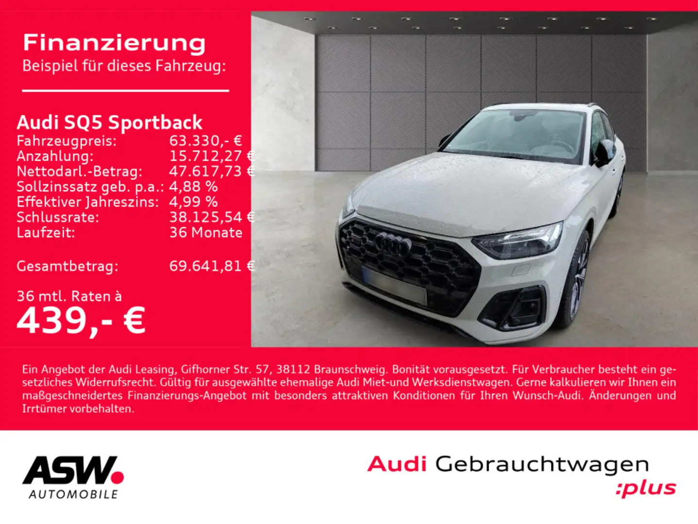 Audi SQ5 quattr 3.0 TDI NAVI MATRIX STANDHZ Weiß - 1