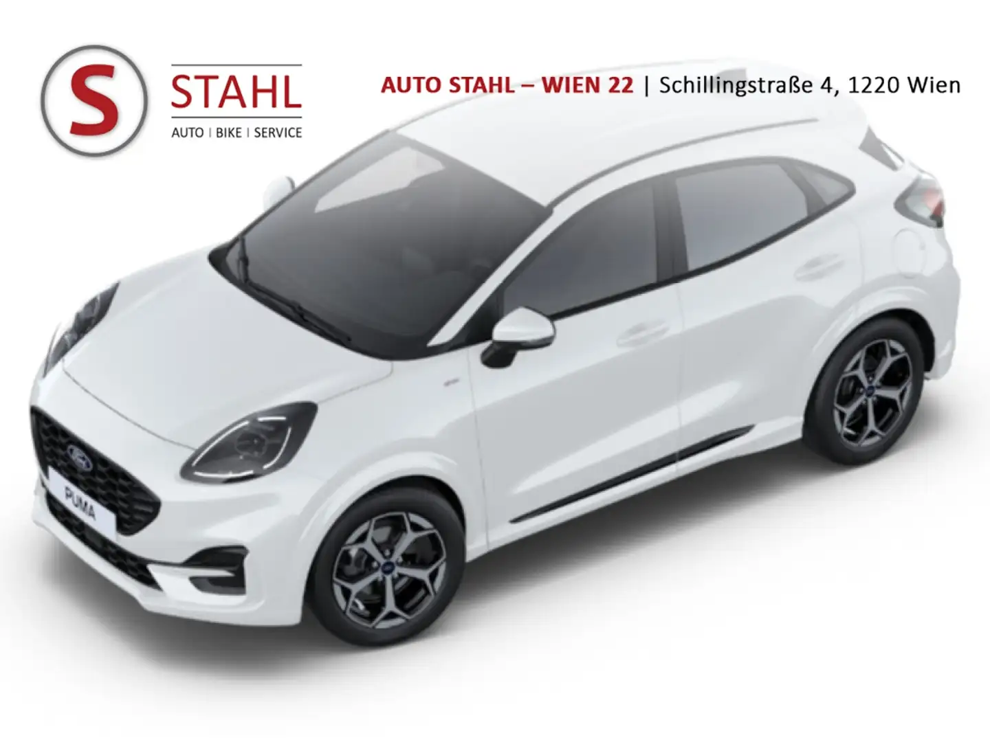 Ford Puma 1,0 EcoBoost Hybrid ST-Line Aut. Weiß - 1