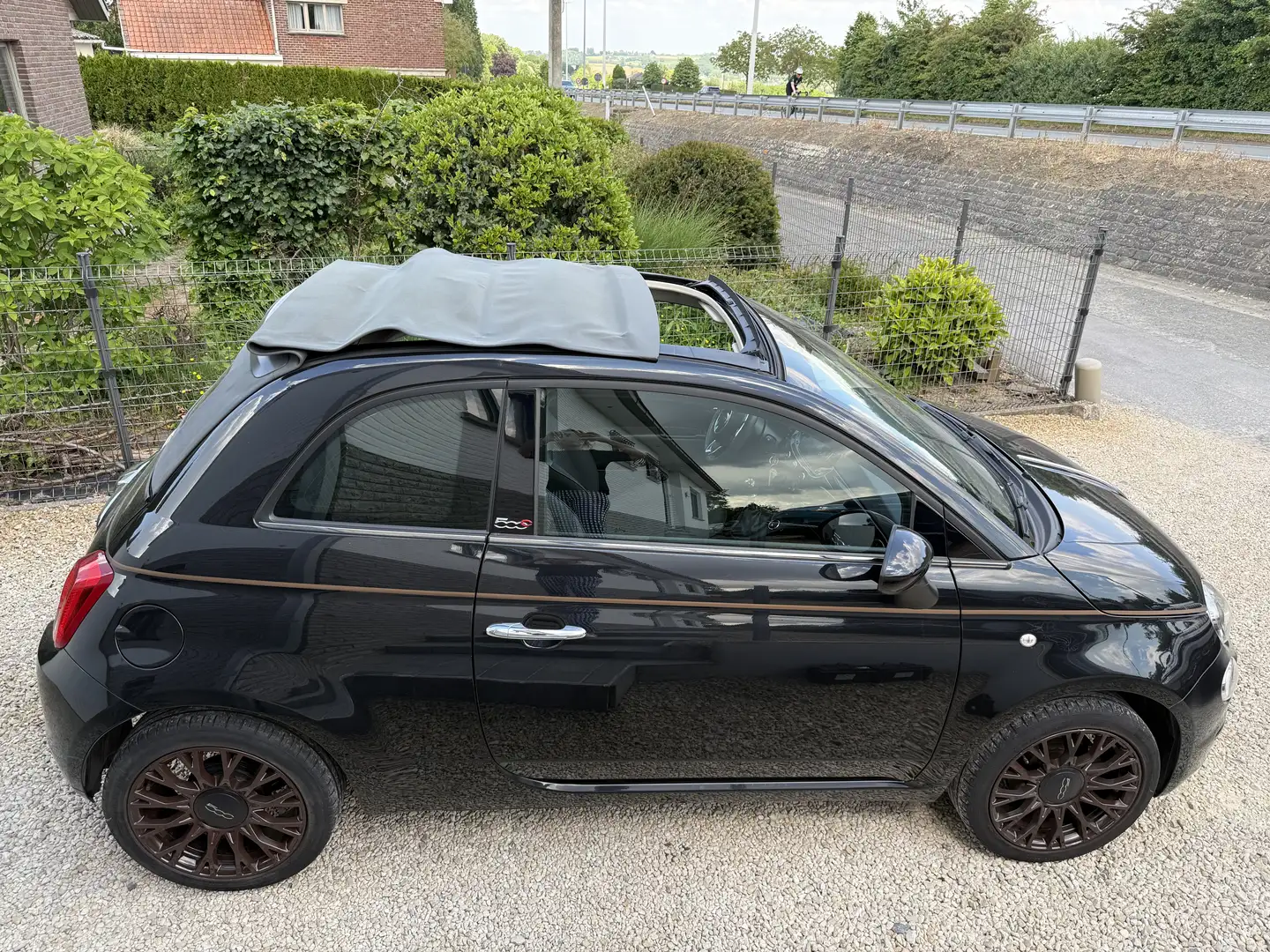 Fiat 500C 1.2i EXLUSIEVE UITVOERING COLLEZIONE Noir - 2
