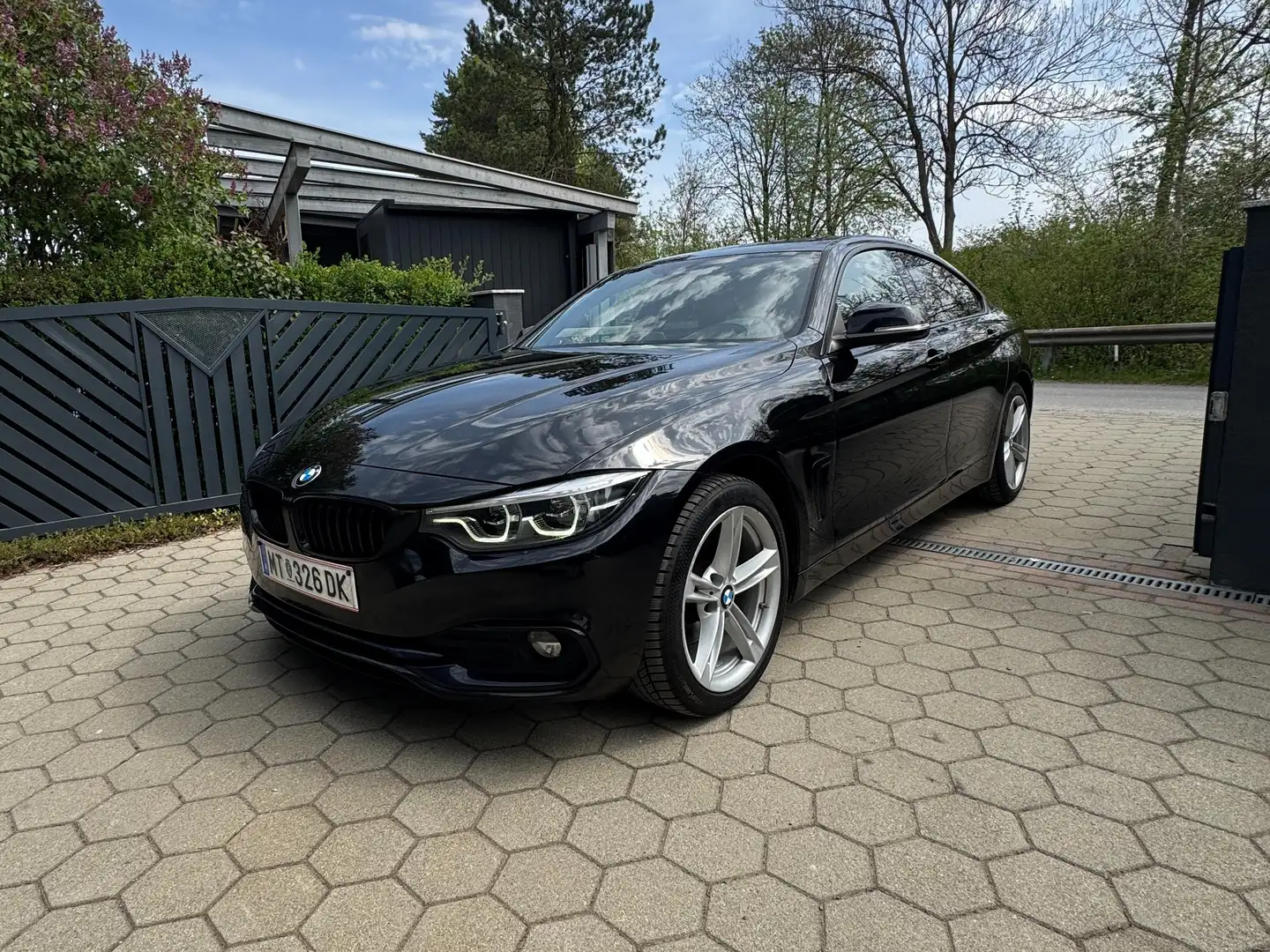 BMW 420 BMW 420d Gran Coupé xDrive LCI | Top Zustand | 8-fach | Leder | HUD | Sport Line | Schwarz - 1