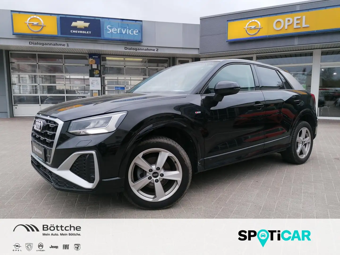 Audi Q2 30 TFSI S line 1.0 TFSI Allw/PDC/LED/Navi/Shz/Klim Schwarz - 1