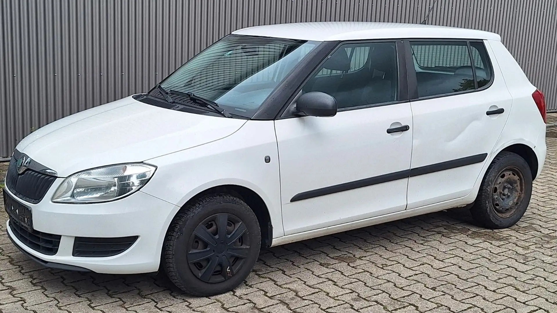 Skoda Fabia 1,2 Benzin + LPG Gas Klima Blanc - 1