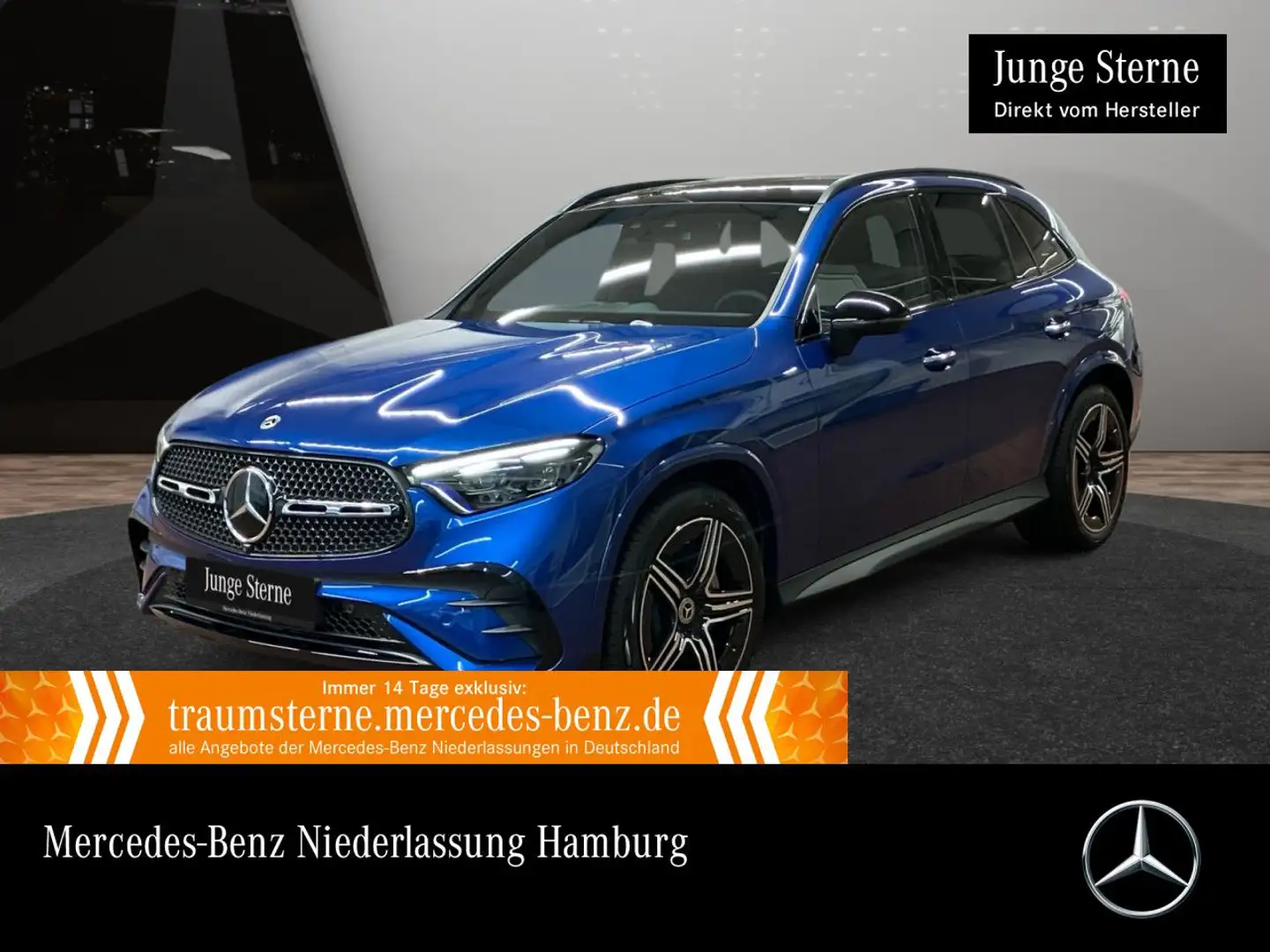 Mercedes-Benz GLC 220 d 4M AMG+NIGHT+PANO+360+AHK+BURMESTER+9G Blau - 1
