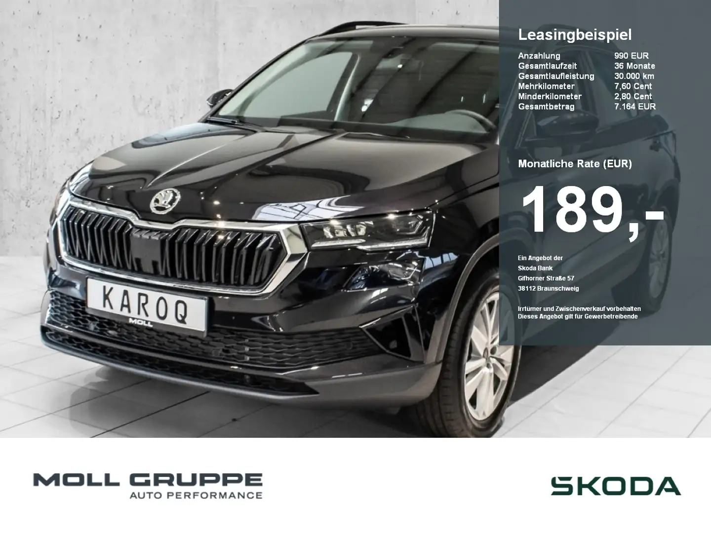 Skoda Karoq 1.5 TSI ACT Selection MATRIX 2xKLIMA ACC Schwarz - 1