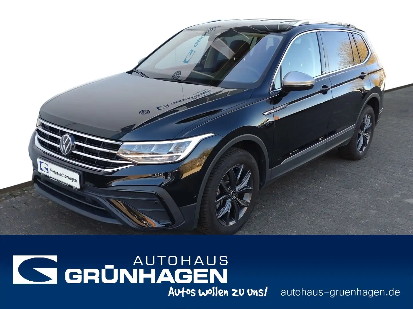 Volkswagen Tiguan Allspace Tiguan Allspace 2.0 TDI DSG 4WD-AHK-LED-ACC-Spur Zwart - 1