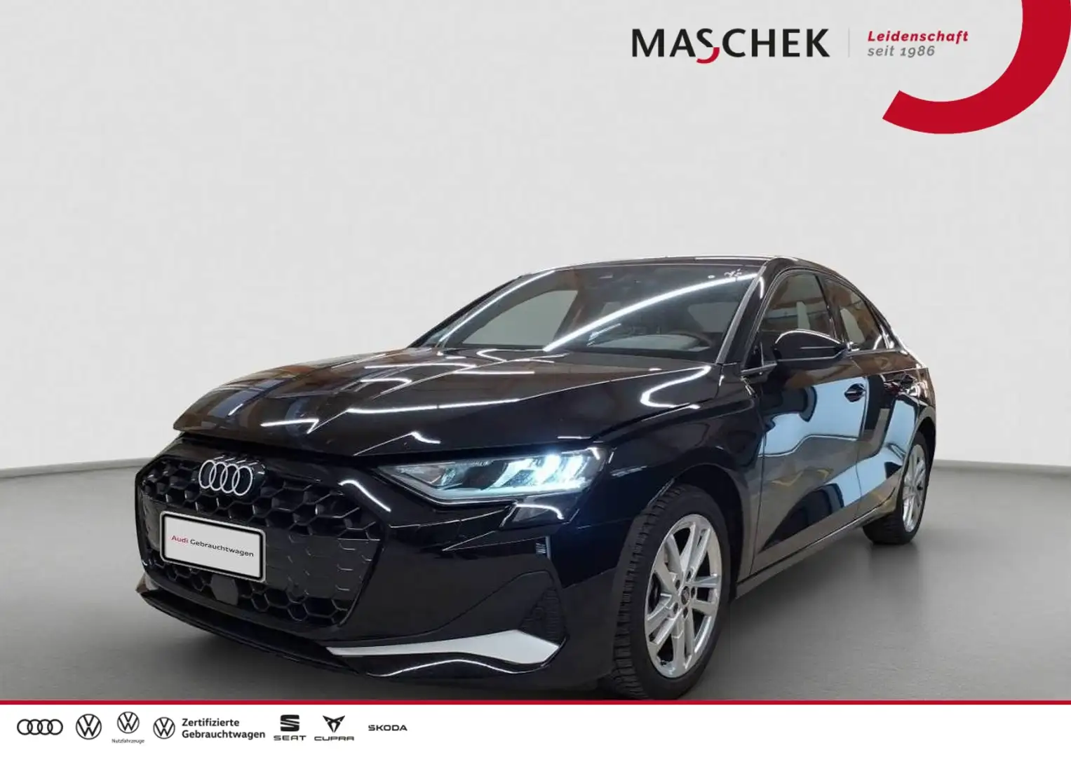 Audi A3 Limousine advanced 35 TFSI S tronic AHK ACC Navi L Schwarz - 1