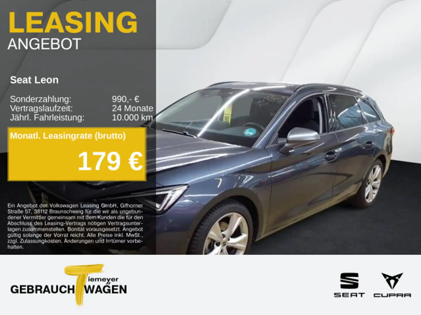 SEAT Leon Sportstourer 1.5 eTSI DSG FR MATRIX SIDE-AS Grau - 1