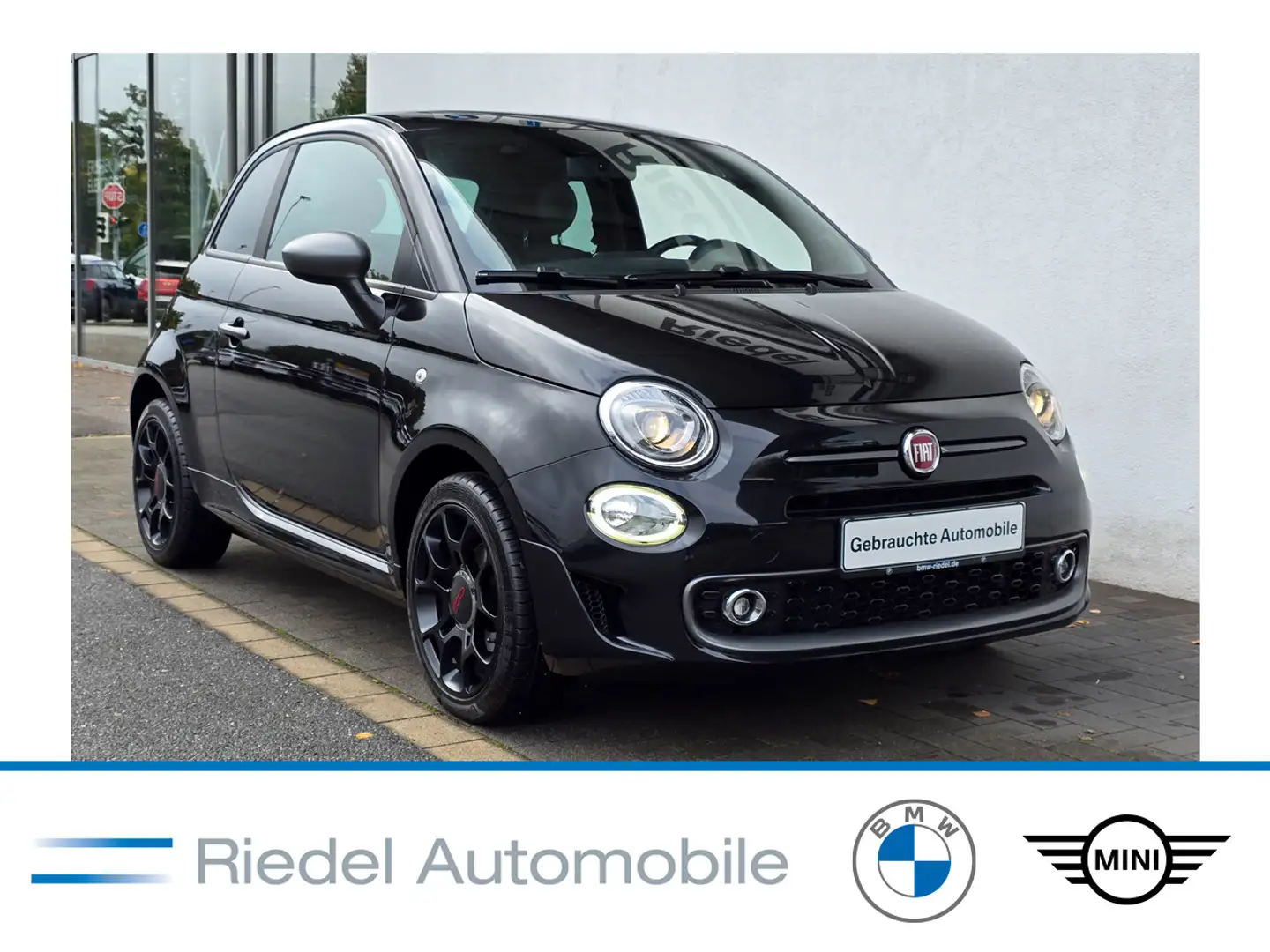 Fiat 500 1.2 8V S Navi Bluetooth PDC Klima Noir - 1