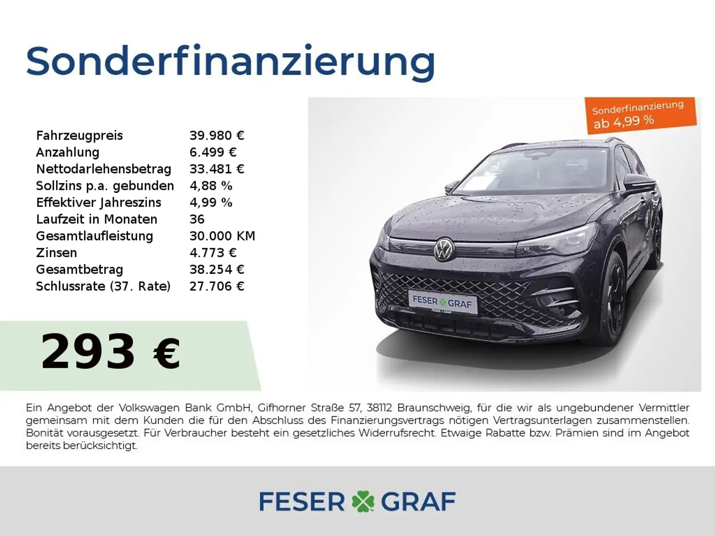 Volkswagen Tiguan R-Line 1.5 eTSI DSG Leder Nav Black Style Schwarz - 1