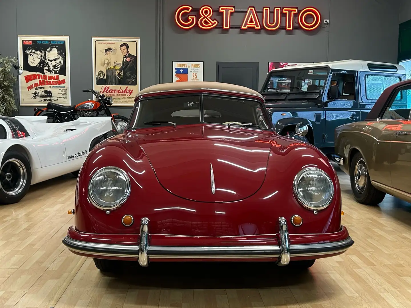 Porsche 356 1500 S CABRIO  SPLIT WINDOW Roşu - 2