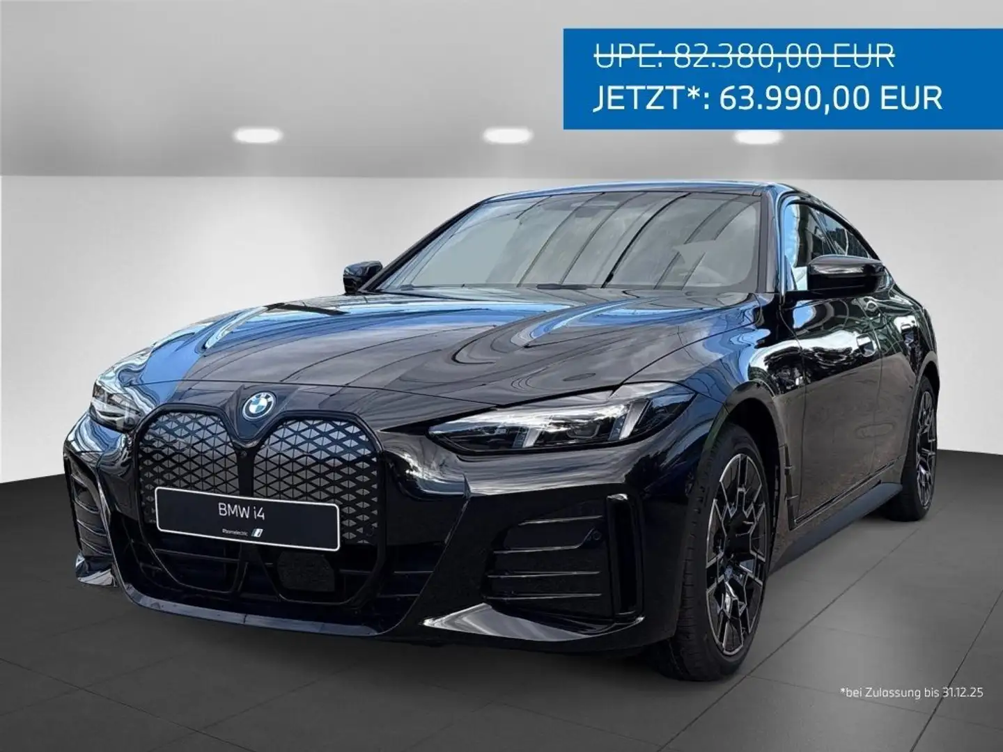 BMW i4 xDrive40 M Sportpaket HK HiFi DAB LED RFK Noir - 1