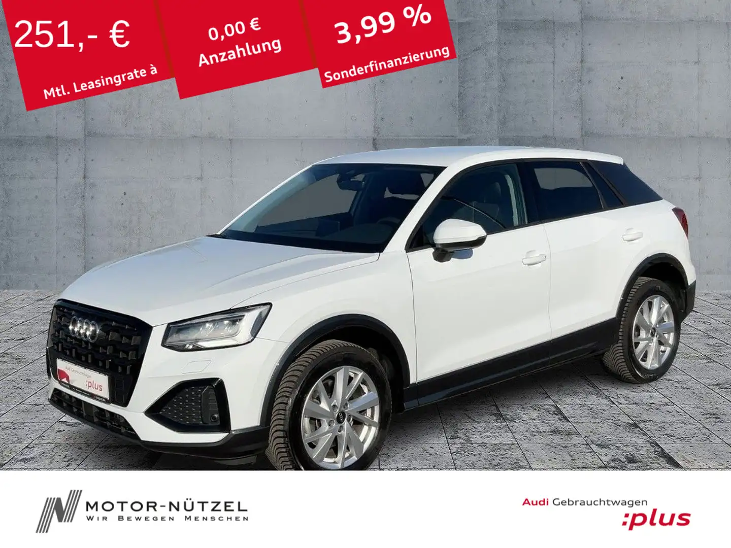 Audi Q2 35 TDI QU S-TR ADVANCED LED+NAVI+RFK+GRA+AHK Weiß - 1