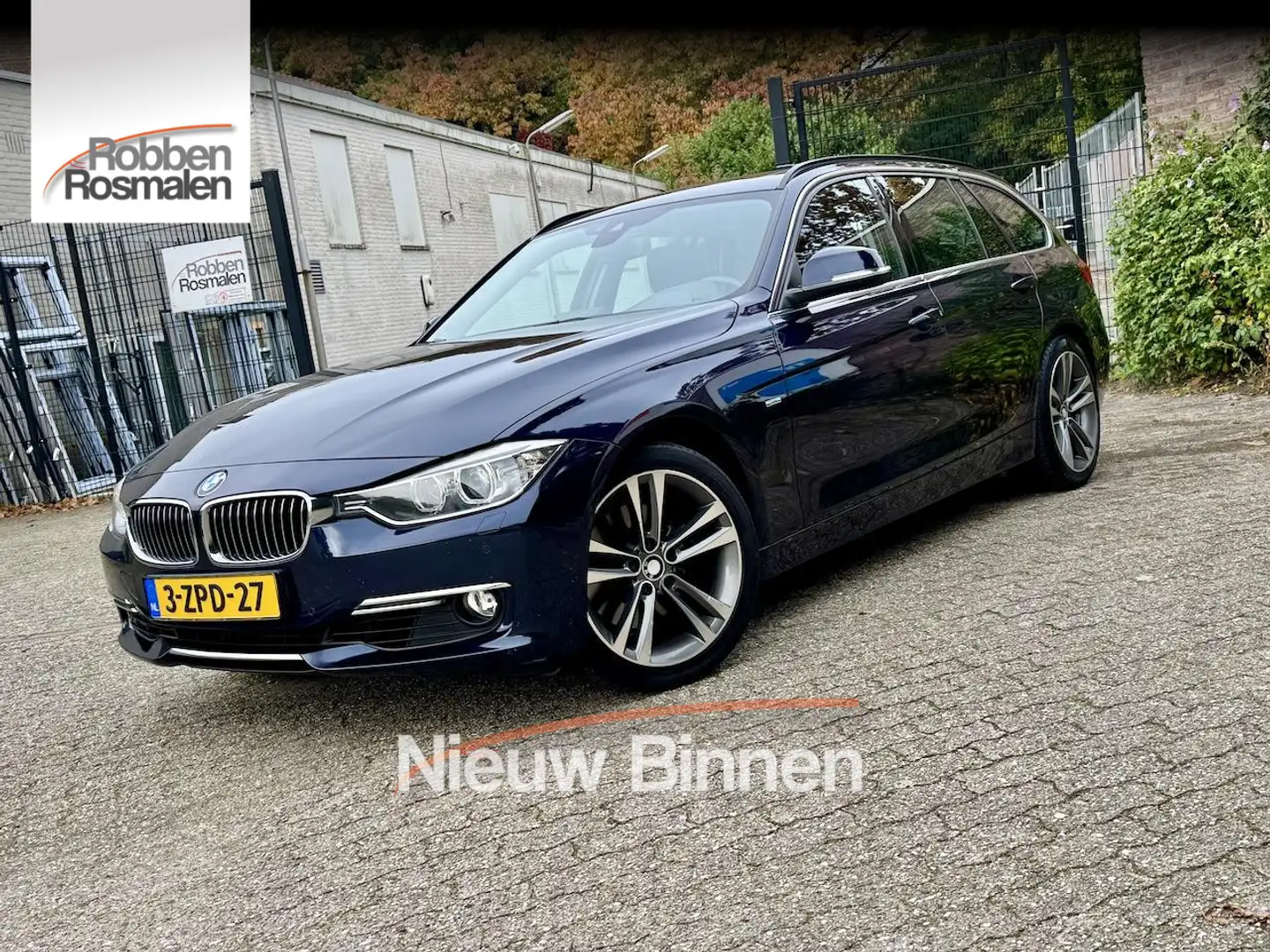 BMW 328 3-serie Touring 328i High Ex PANO|Hud|TrkHk|Leder Blauw - 1