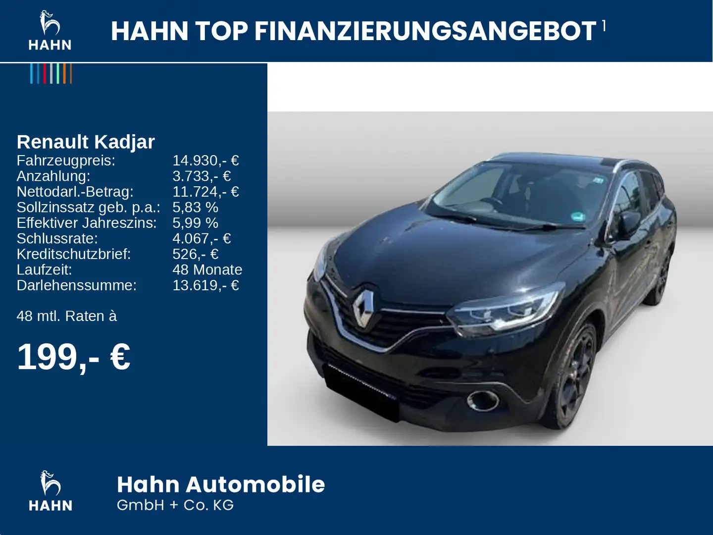 Renault Kadjar TCe165 Bose Edition PDC Tempo Keyless Nav Schwarz - 2