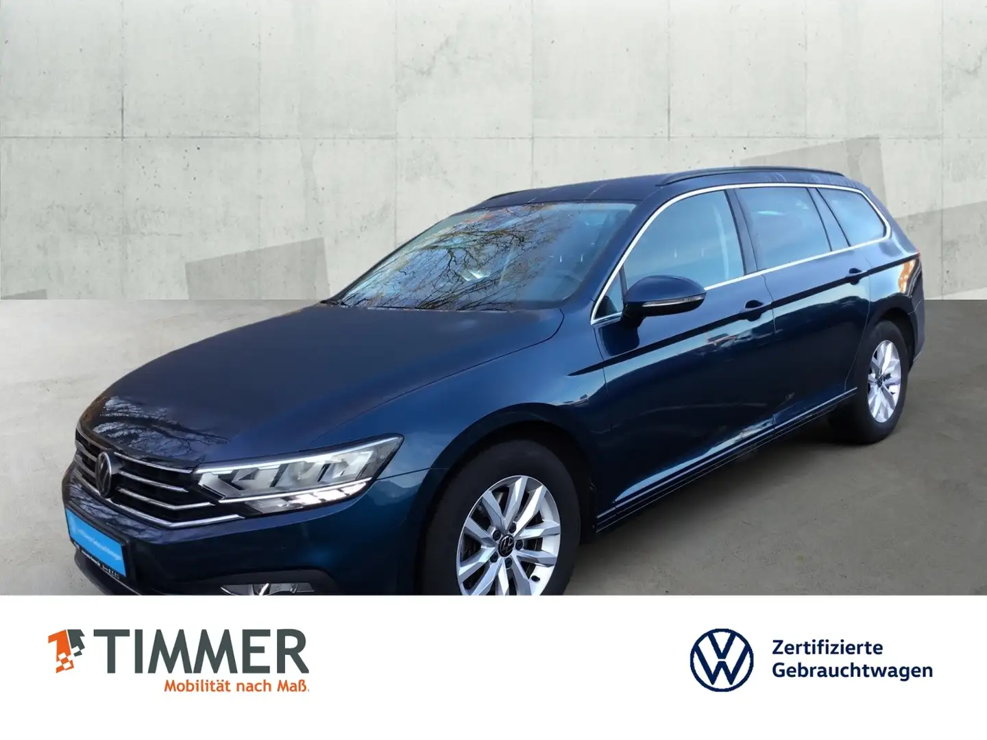 Volkswagen Passat Variant 2.0 TDI DSG BUSINESS +AHK +LED +ACC +RKAM +NAVI + Blau - 1