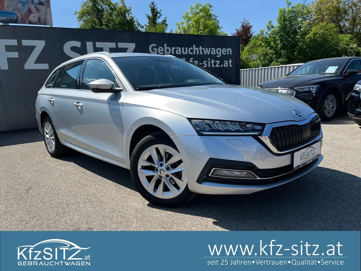 Skoda Octavia Combi 1,0 TSI Style | HUD/TEILLEDER Silber - 1