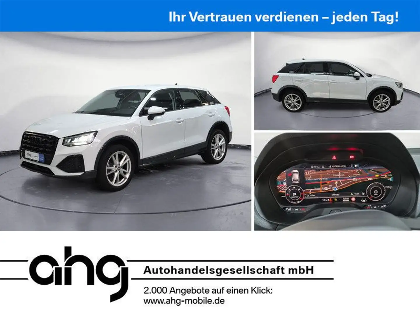 Audi Q2 35 TDI S tronic advanced quattro Bluetooth Kl Weiß - 1