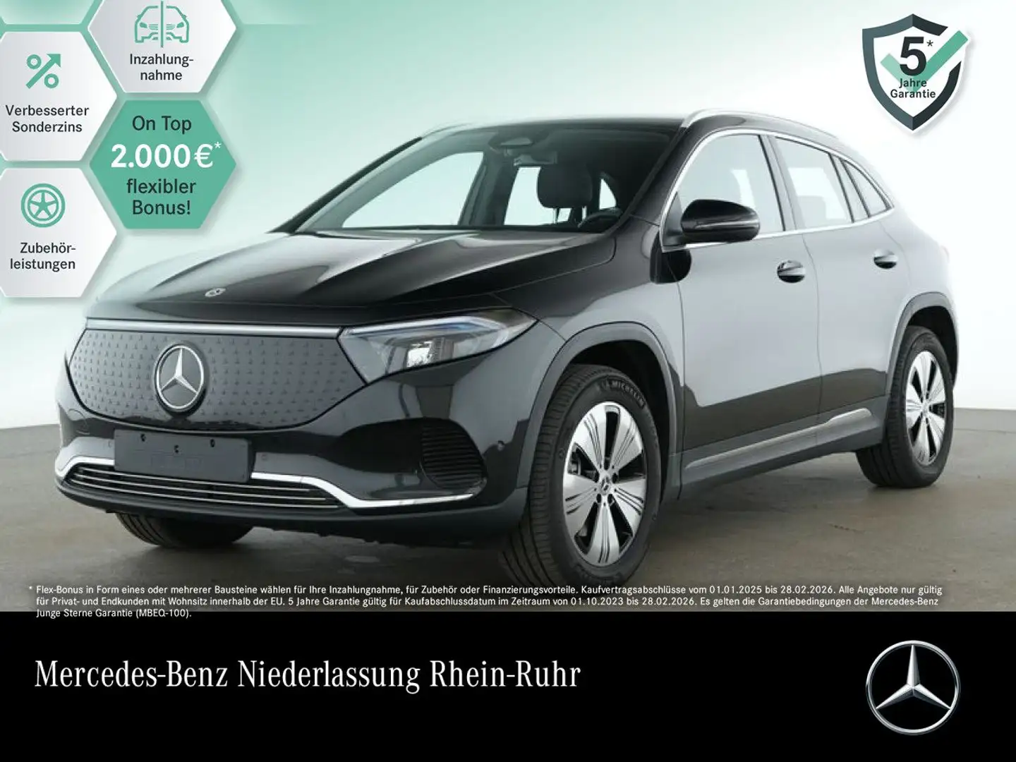Mercedes-Benz EQA 300 4M PROG+ADVANCED+KAMERA+SPUR Schwarz - 1