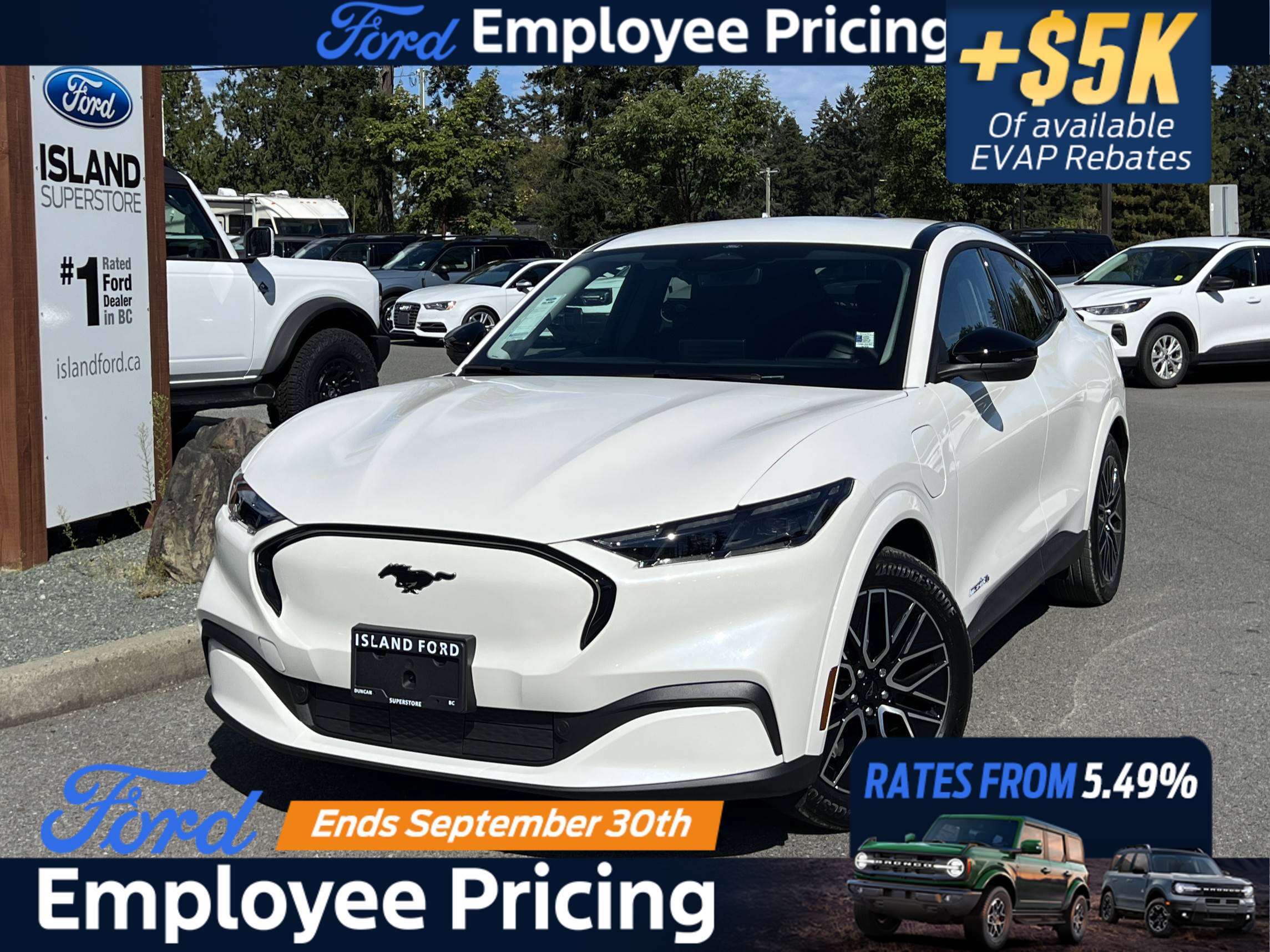 White 2026 Ford Mustang Mach-E SUV / Crossover All-Wheel Drive 1-Speed Automatic