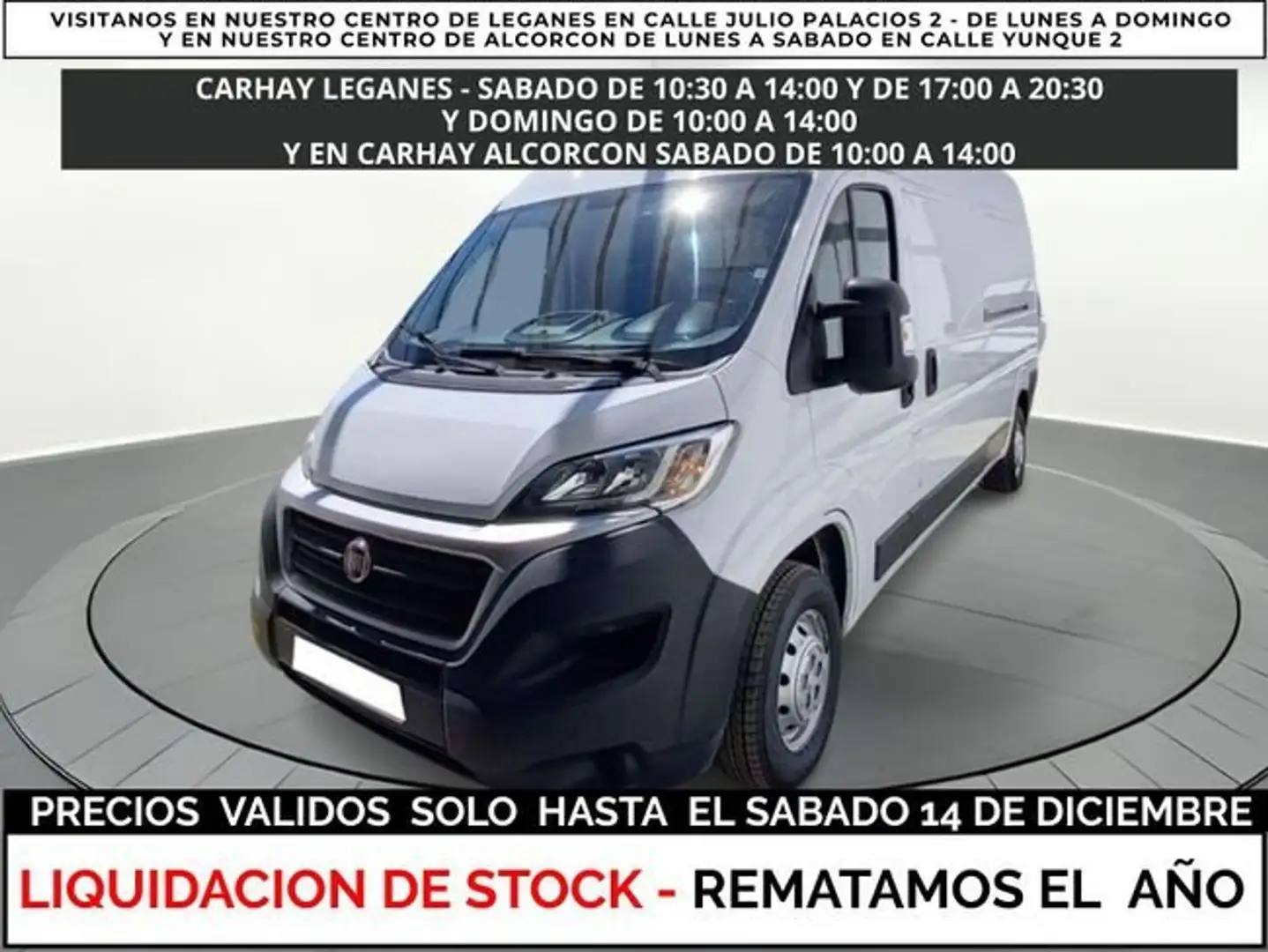 Fiat Ducato FURGÓN 2.0 Mjet L3H2 (EU6) Blanco - 1