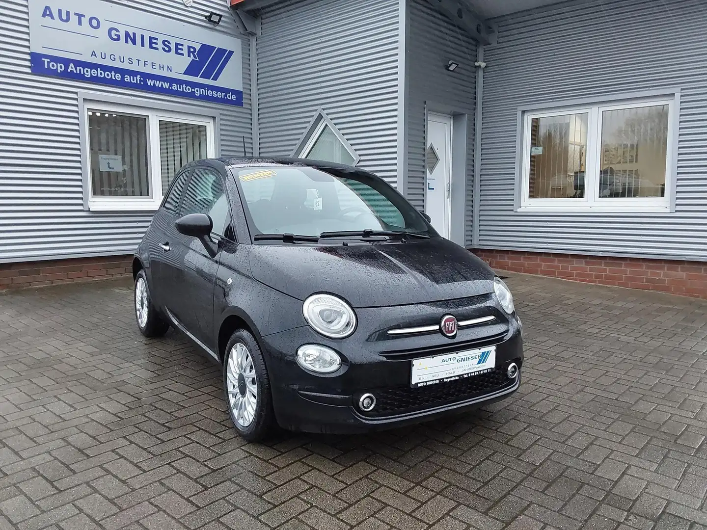 Fiat 500 1.0 Mild Hybrid PDC/KLIMA/NEBEL 51 kW (69 PS), ... Zwart - 1