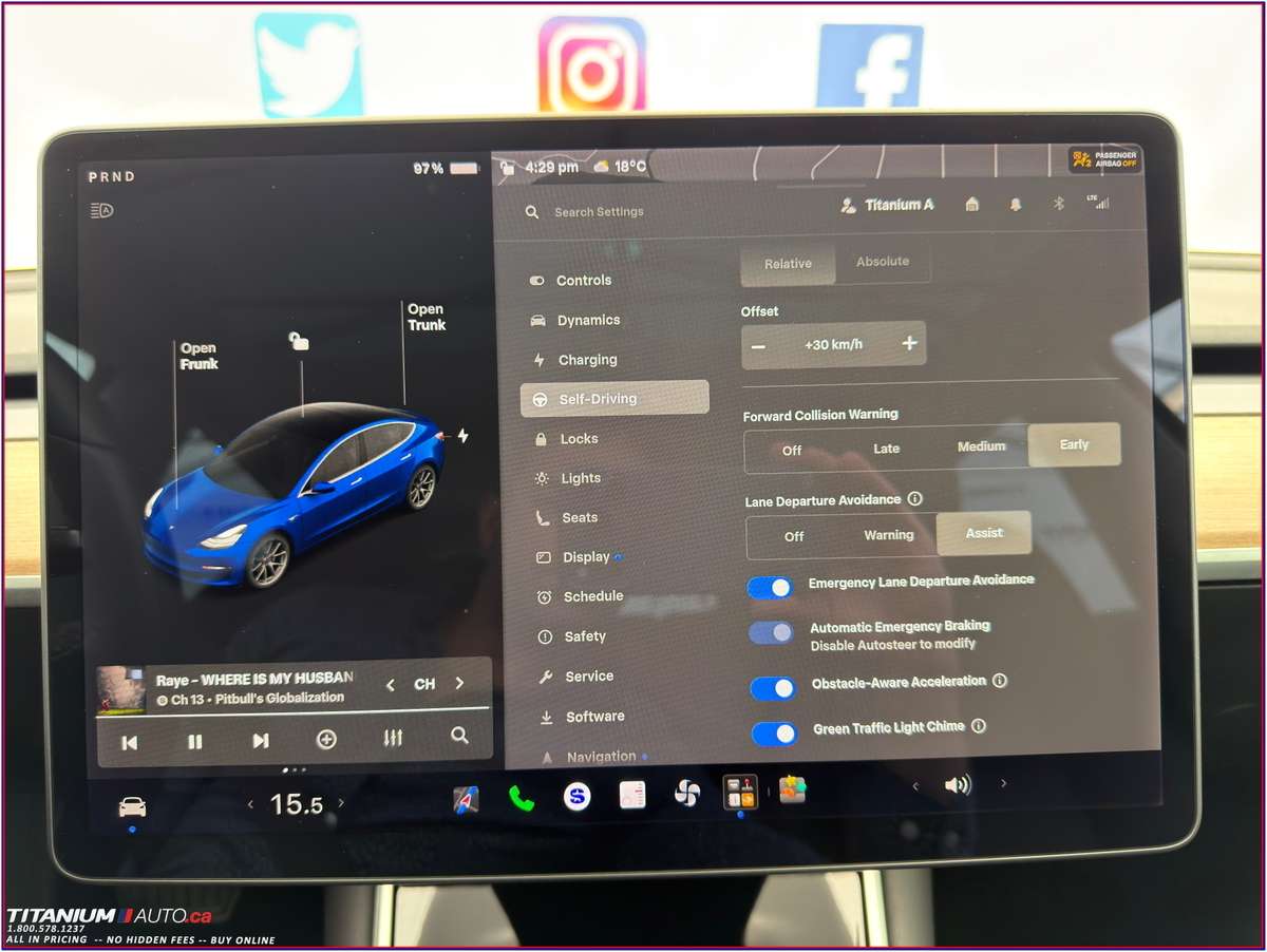2019 Tesla Model 3 Standard Range Plus-386KM Range-81% Battery Life thumb 17
