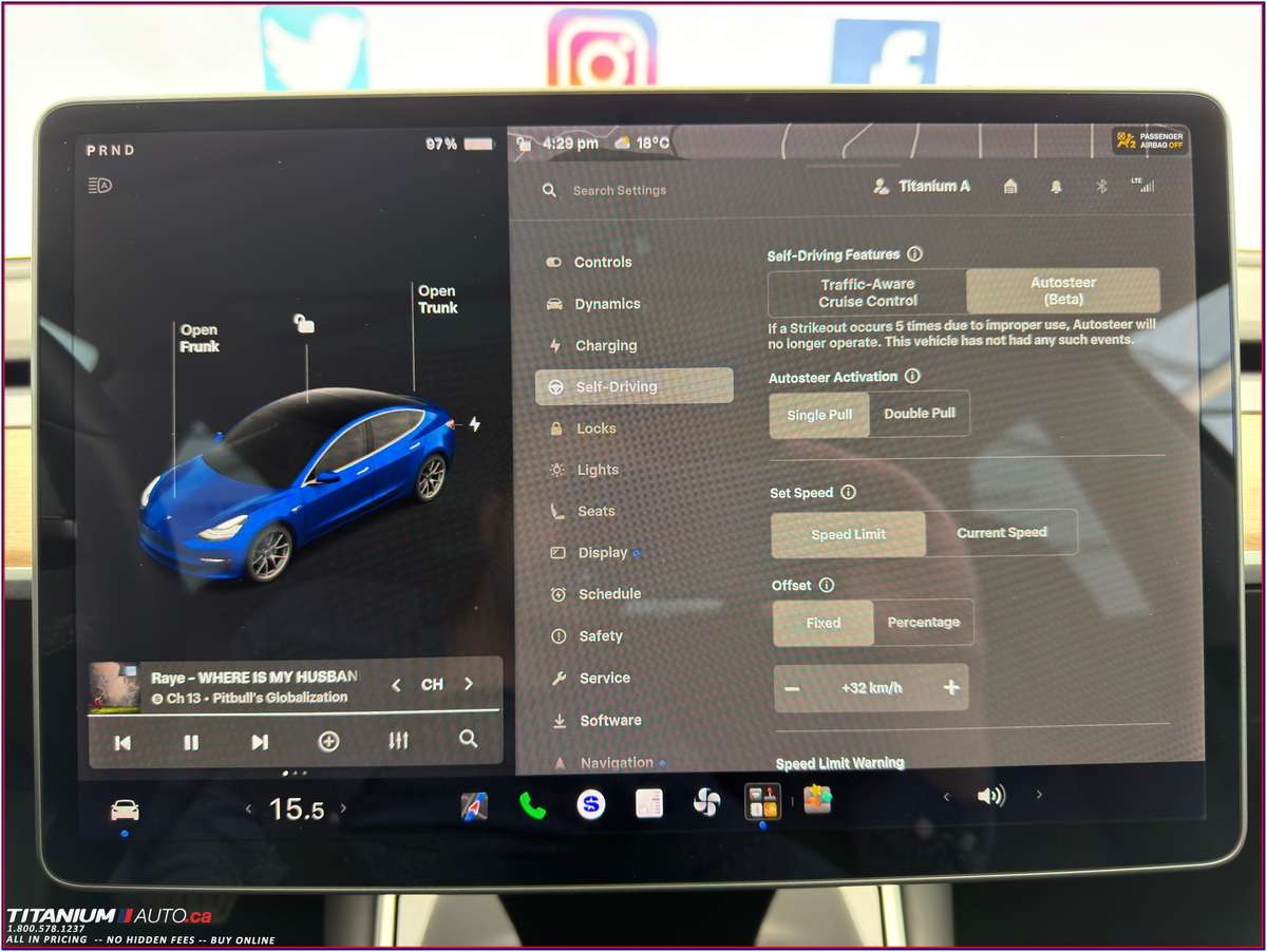 2019 Tesla Model 3 Standard Range Plus-386KM Range-81% Battery Life thumb 16