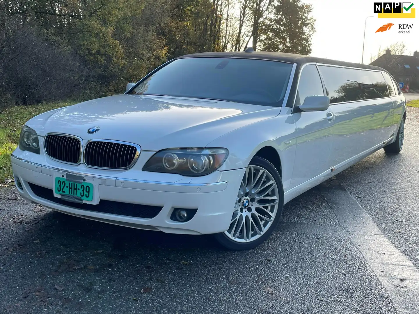 BMW 750 7-serie 750Li Stretch Limo / Belgisch kenteken / 9 Wit - 1