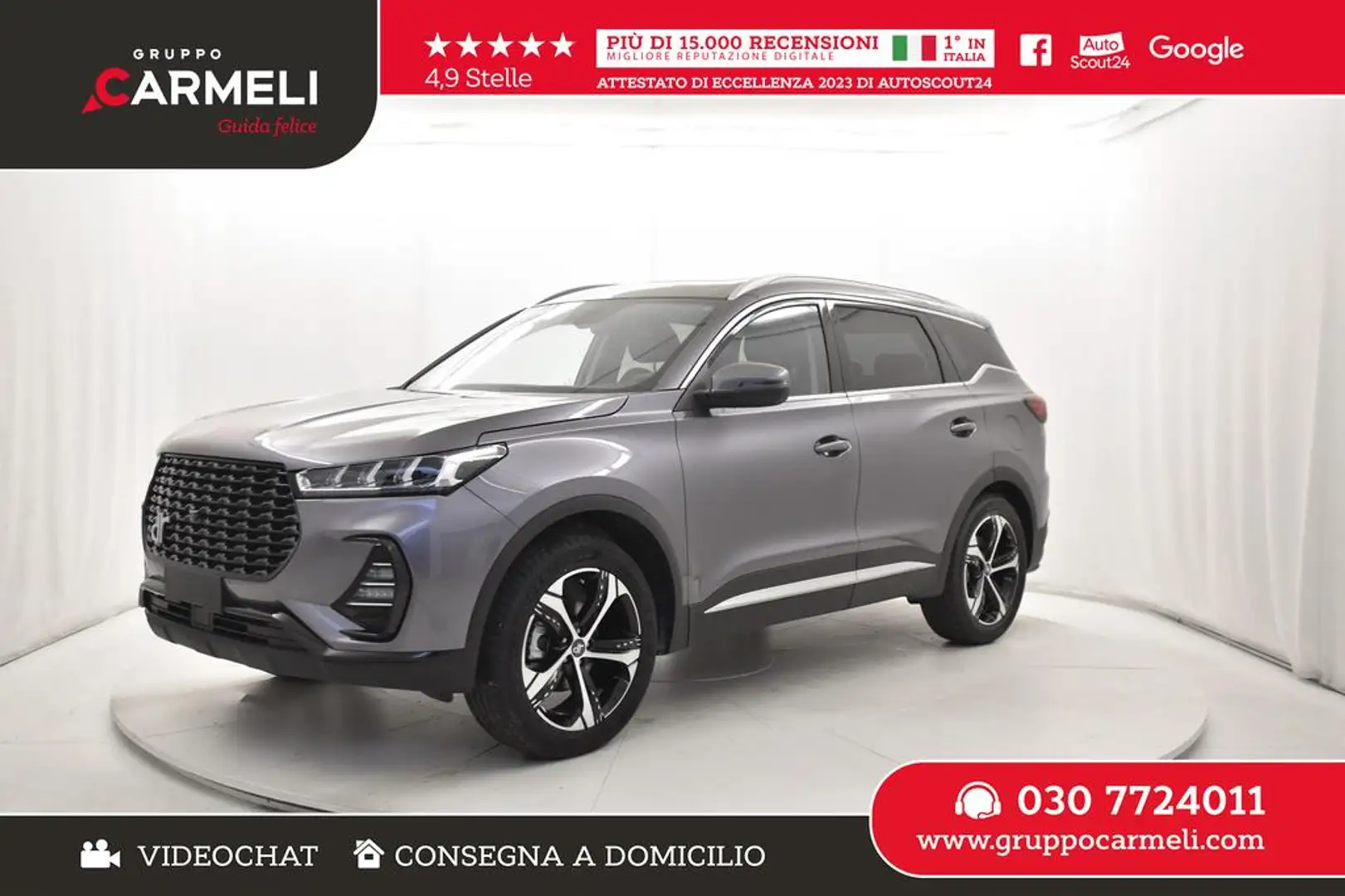 DR Automobiles DR6 1.5 turbo Gpl cvt - CAMPAGNA KM0 LUGLIO 2025 Šedá - 1