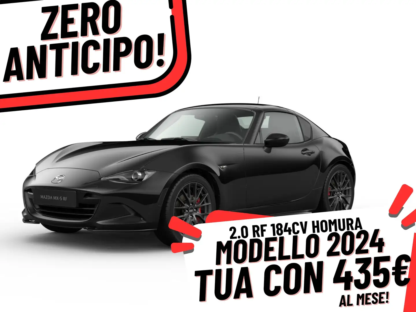 Mazda MX-5 RF 2.0 HOMURA 2024 ZERO ANTICIPO 435€ AL MESE Noir - 1