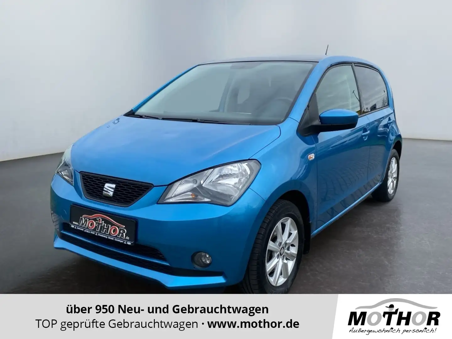 SEAT Mii Chic 1.0 Ecomotive AUT SHZ PDC Facelift Bleu - 1