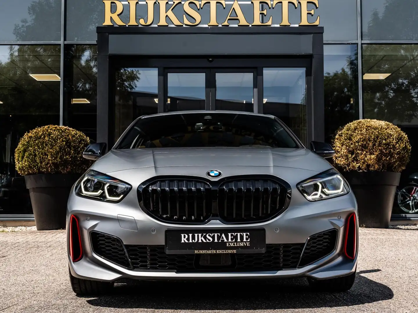 BMW 128 1-serie TI M-sport|PANO|H&K|ACC|KUIPSTOELEN|CAMERA Gris - 2