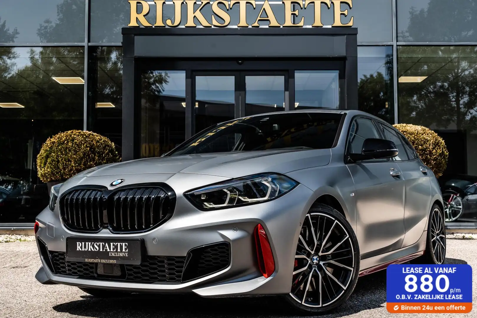 BMW 128 1-serie TI M-sport|PANO|H&K|ACC|KUIPSTOELEN|CAMERA Gris - 1