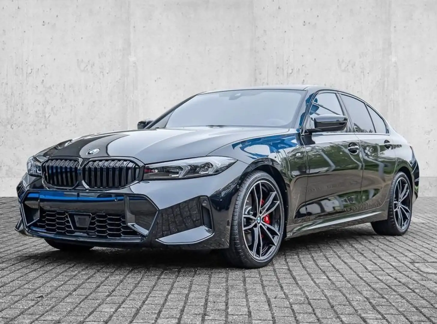 BMW 320 320d M Sport Zwart - 1