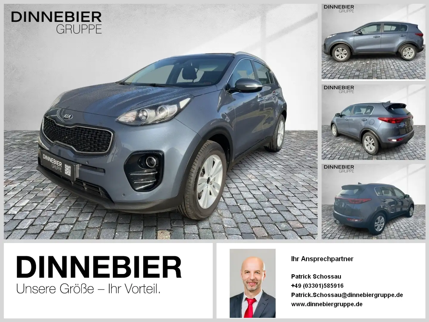 Kia Sportage 1.6 VIS KOM CAM DynLicht NAVI 4xSHZ Bleu - 1