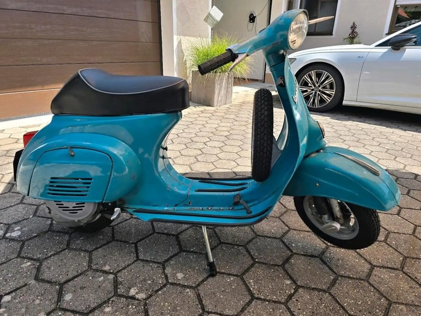 Vespa 50 V50 Rundlicht O-lack Orginallack Turchese Verde - 2