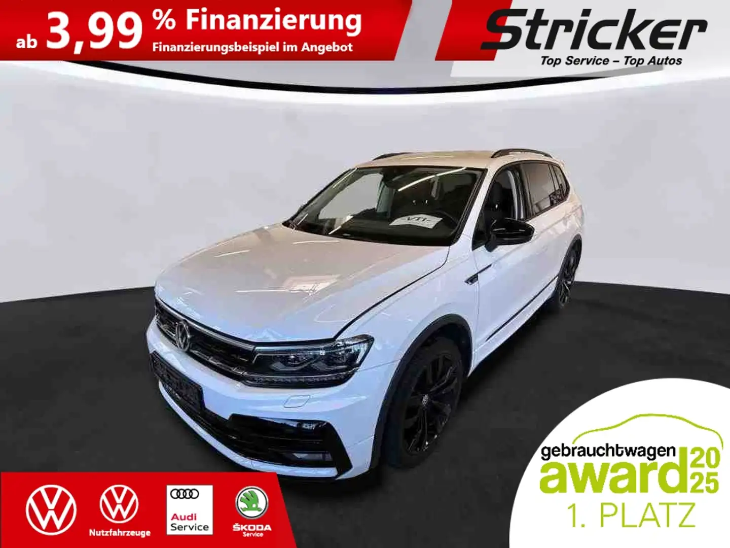 Volkswagen Tiguan Allspace R-Line Black Style 1.5TSI DSG 412,-ohne Anzahlung Weiß - 2