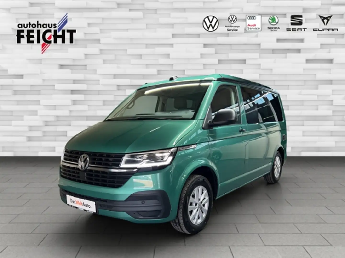 Volkswagen T6.1 California .1 California Coast 2.0 TDI LED+NAVI+AHK+APP-C Verde - 1