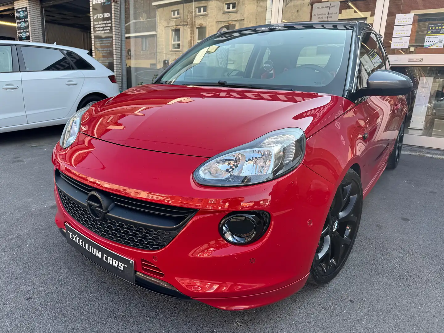 Opel Adam Rocks S 1.4 Turbo Jante Airco Cuir Recaro Rouge - 1