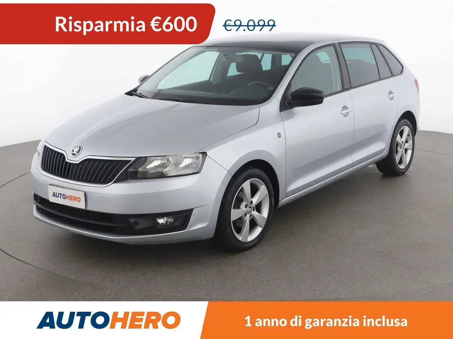 Skoda Rapid/Spaceback 1.2 TSI Ambition 86 CV Silver - 1