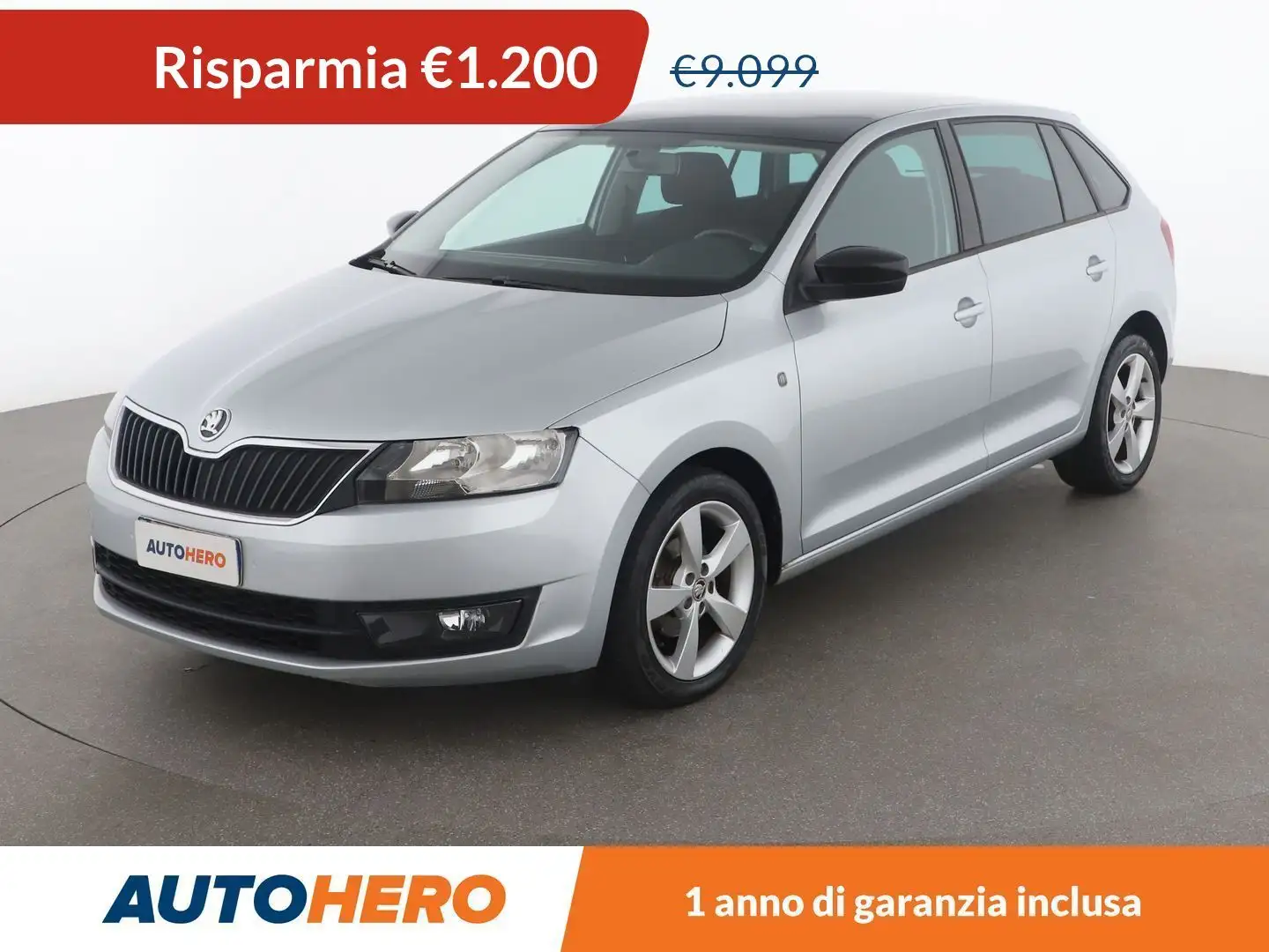 Skoda Rapid/Spaceback 1.2 TSI Ambition 86 CV Argent - 1