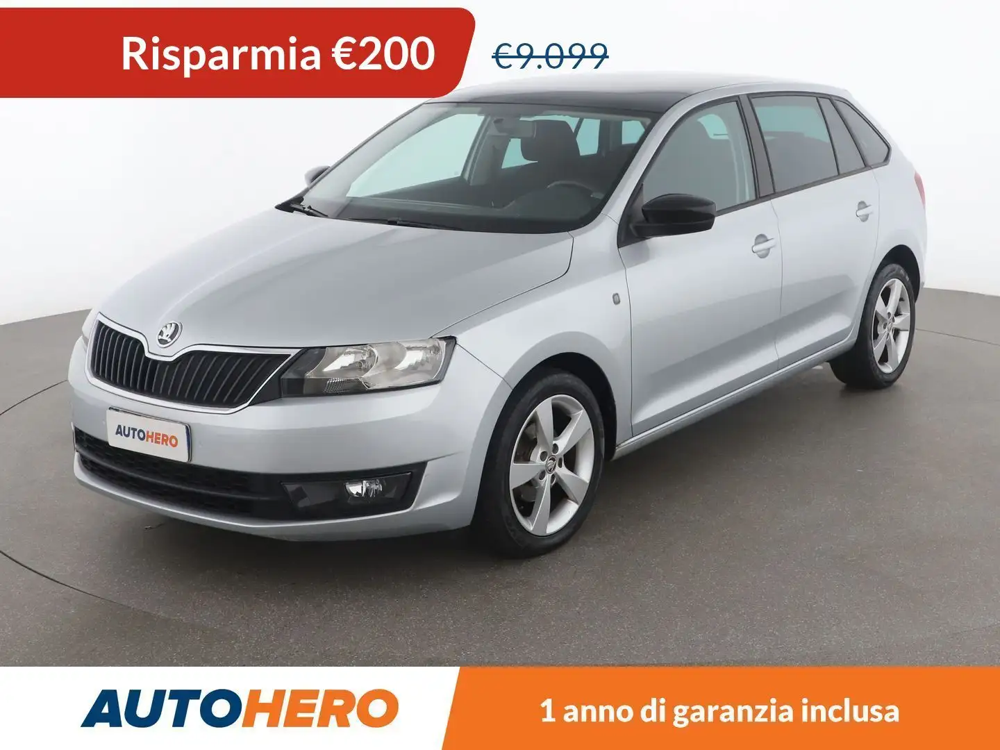 Skoda Rapid/Spaceback 1.2 TSI Ambition 86 CV Argento - 1