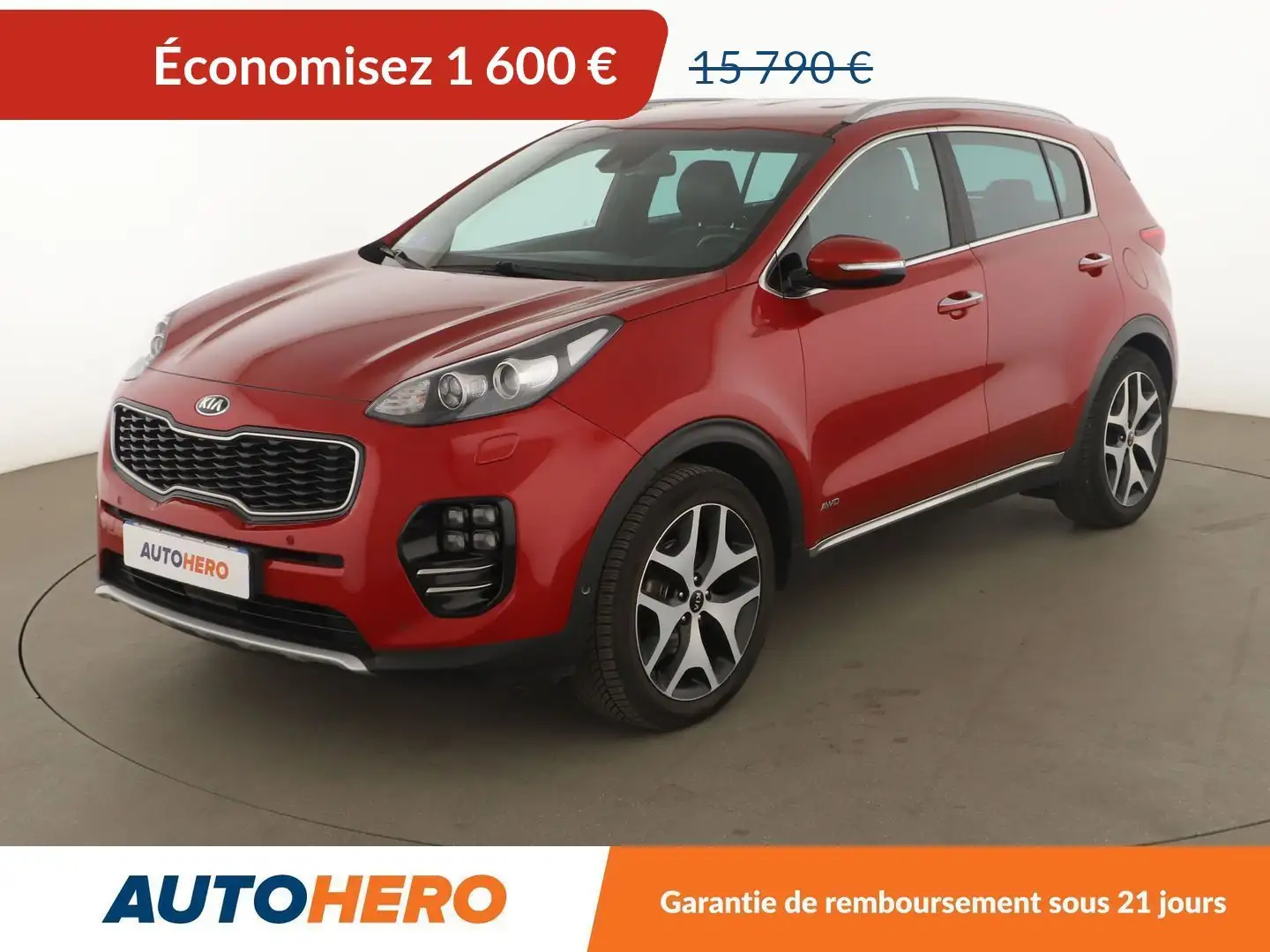 Kia Sportage 1.6 T-GDi GT Line 4x4 DCT7 Rouge - 1