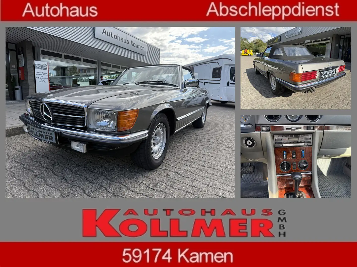 Mercedes-Benz 380 SL Deutsches Fahrzeug*2. Hand Gris - 1