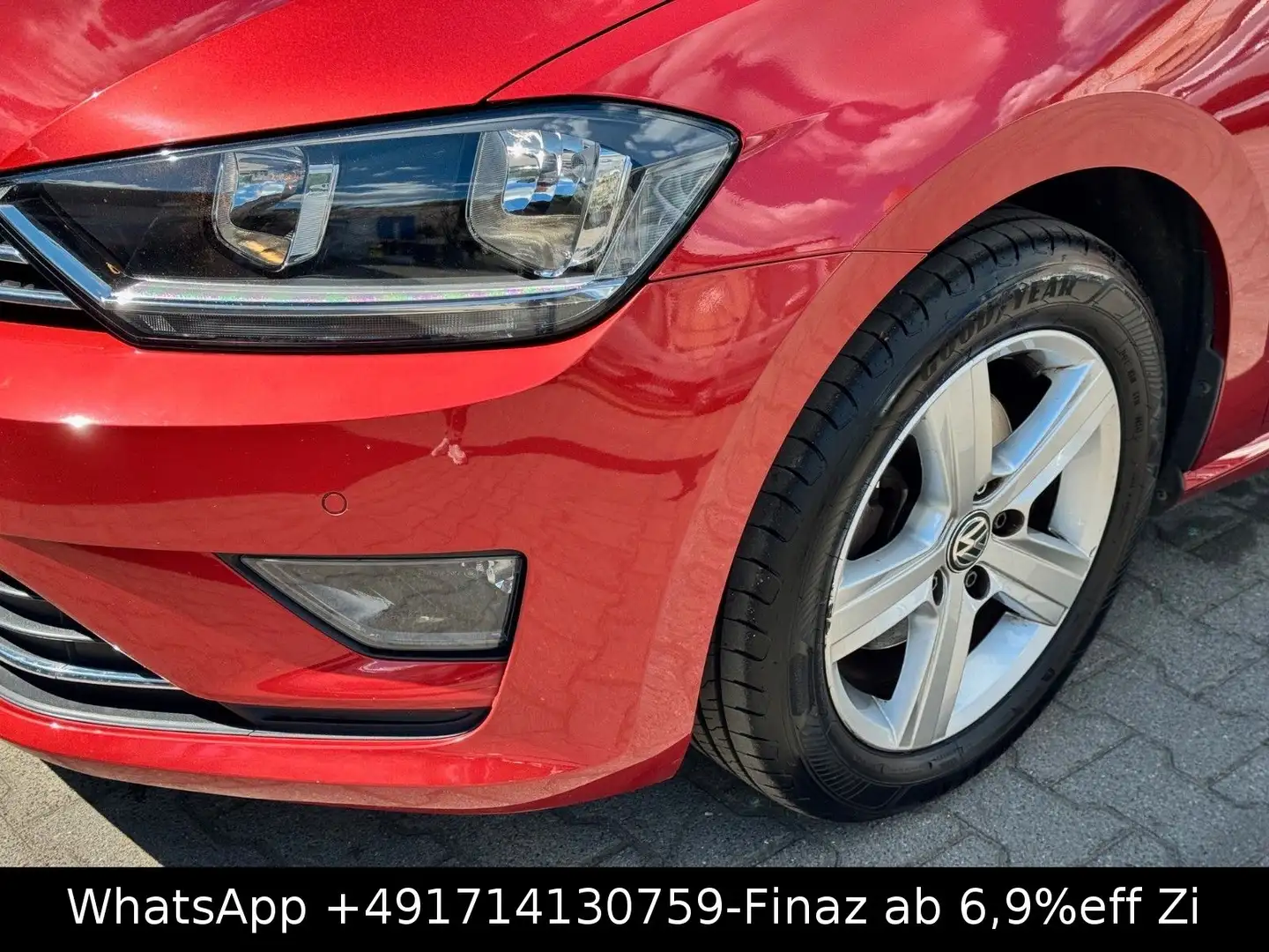 Volkswagen Golf Sportsvan HIGHLINE-KLIMA-APPLE CARPLAY-KAME Rot - 2