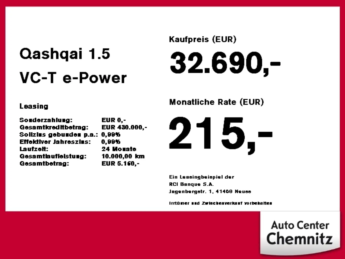 Nissan Qashqai 1.5 VC-T e-Power PDC/KAMERA/Sitzh/Glasda Weiß - 2